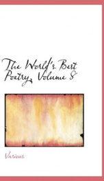 The World's Best Poetry, Volume 8_cover