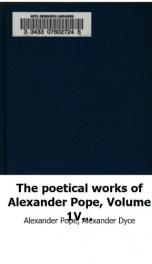 The Poetical Works of Alexander Pope, Volume 1_cover
