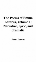 The Poems of Emma Lazarus, Volume 1_cover