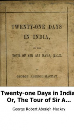 twenty one days in india or the tour of sir ali baba_cover