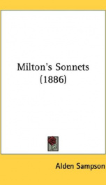 miltons sonnets_cover