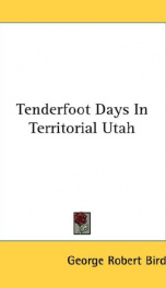 tenderfoot days in territorial utah_cover