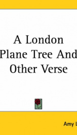 a london plane tree and other verse_cover