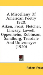 a miscellany of american poetry 1920_cover