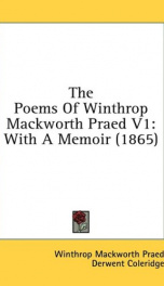 the poems of winthrop mackworth praed_cover