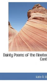 dainty poems of the nineteenth century_cover