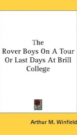 the rover boys on a tour or last days at brill college_cover