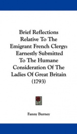 Brief Reflections relative to the Emigrant French Clergy_cover