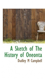 A Sketch of the History of Oneonta_cover