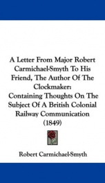 A Letter from Major Robert Carmichael-Smyth to His Friend, the Author of 'The Clockmaker'_cover