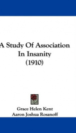 A Study of Association in Insanity_cover