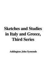Sketches and Studies in Italy and Greece, Third series_cover
