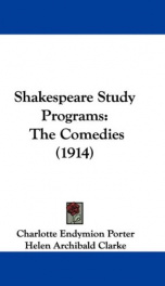 Shakespeare Study Programs; The Comedies_cover
