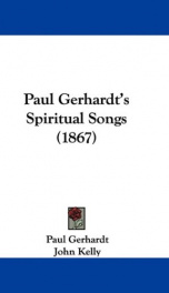 Paul Gerhardt's Spiritual Songs_cover