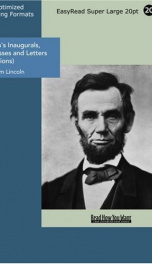 Lincoln's Inaugurals, Addresses and Letters (Selections)_cover