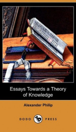 Essays Towards a Theory of Knowledge_cover