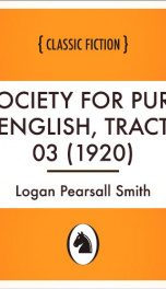 Society for Pure English, Tract 03 (1920)_cover