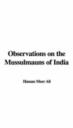Observations on the Mussulmauns of India_cover