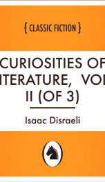 Curiosities of Literature,  Vol. II (of 3)_cover