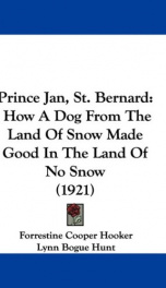 Prince Jan, St. Bernard_cover