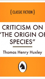 Criticism on &quot;The origin of species&quot;_cover