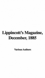Lippincott's Magazine, December, 1885_cover