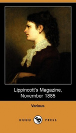Lippincott's Magazine, November 1885_cover