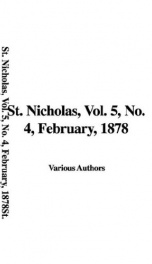 St. Nicholas, Vol. 5, No. 4, February 1878_cover