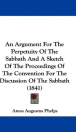 an argument for the perpetuity of the sabbath_cover