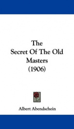 the secret of the old masters_cover