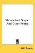 stanza and sequel and other poems_cover
