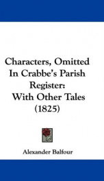 characters omitted in crabbes parish register with other tales_cover