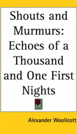 shouts and murmurs echoes of a thousand and one first nights_cover