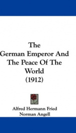 the german emperor and the peace of the world_cover