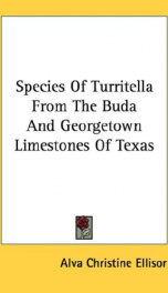 species of turritella from the buda and georgetown limestones of texas_cover