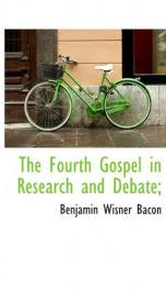the fourth gospel in research and debate_cover