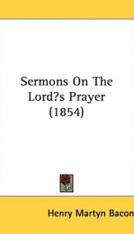 sermons on the lords prayer_cover