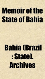 memoir of the state of bahia_cover