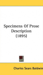 specimens of prose description_cover
