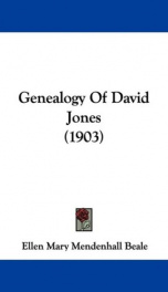 genealogy of david jones_cover
