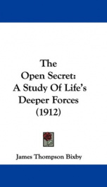 the open secret a study of lifes deeper forces_cover