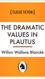 the dramatic values in plautus_cover