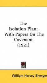 the isolation plan with papers on the covenant_cover