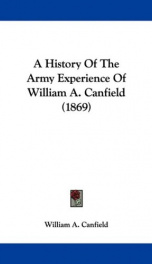 a history of the army experience of william a canfield_cover