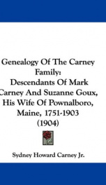 genealogy of the carney family descendants of mark carney and suzanne goux his_cover