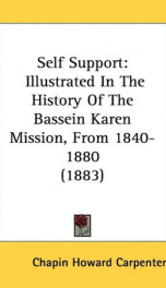 self support illustrated in the history of the bassein karen mission from 1840_cover