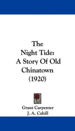 the night tide a story of old chinatown_cover