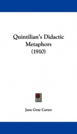 quintilians didactic metaphors_cover