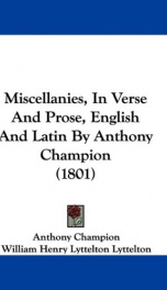 miscellanies in verse and prose english and latin_cover