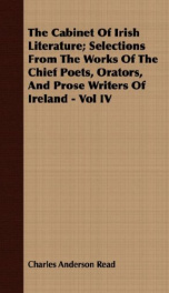 the cabinet of irish literature selections from the works of the chief poets_cover